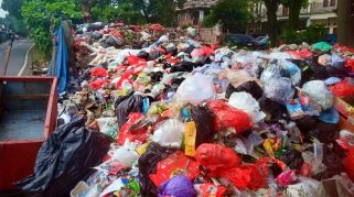 Tumpukan sampah Kota Depok