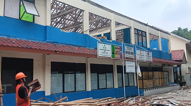Salah Satu Proyek Disdik Depok